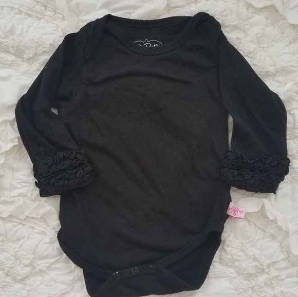 Ruffle Butts Other - Black ruffled long sleeve body suit Ruffle Butts Other - Black ruffled long sleeve body suit
